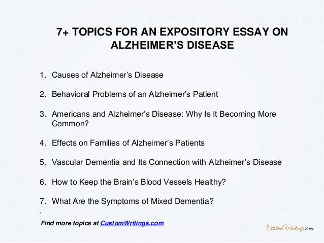 alzheimers thesis statement